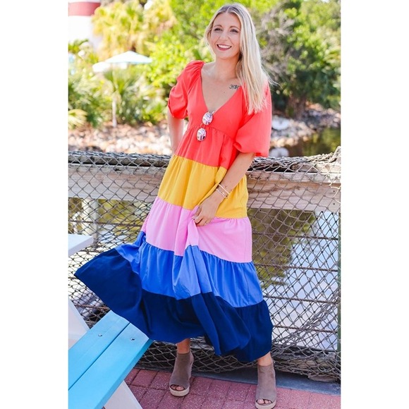 I LIVE MY DAYS MAXI DRESS - Picture 1 of 4